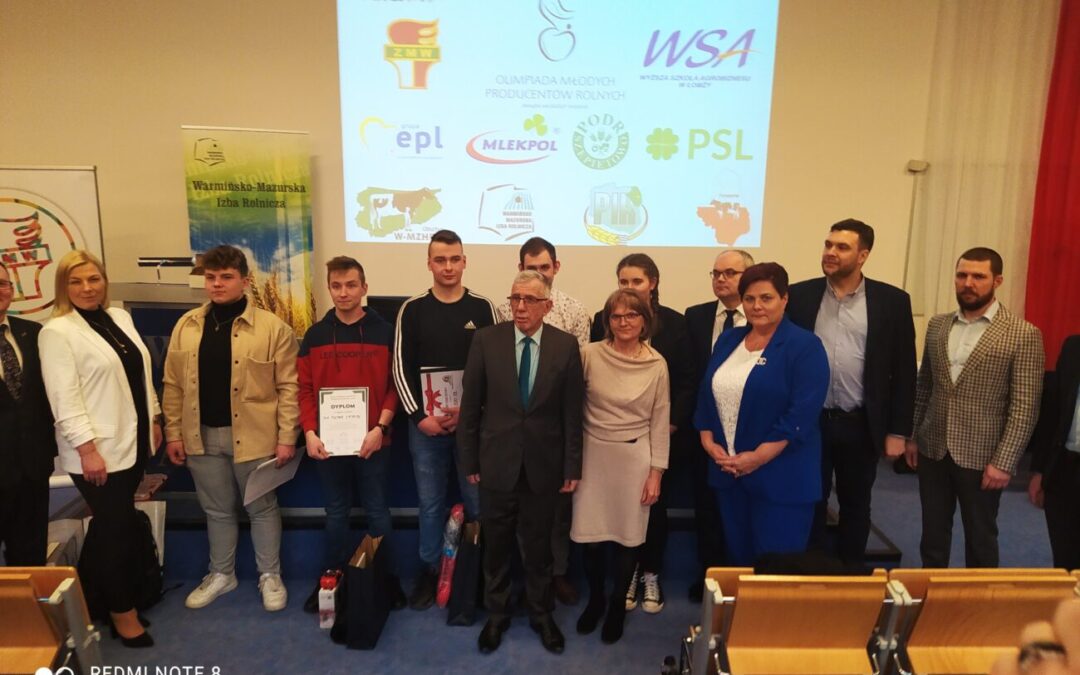 Kolejny sukces uczniów i szkoły podczas  Olimpiady Młodych Producentów Rolnych 2022
